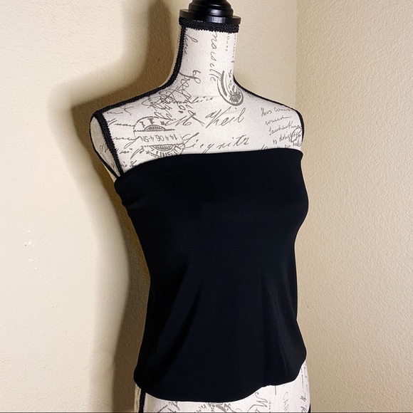 THEORY Strappy Back Tube Crop Top (M) - Picture 3 of 7